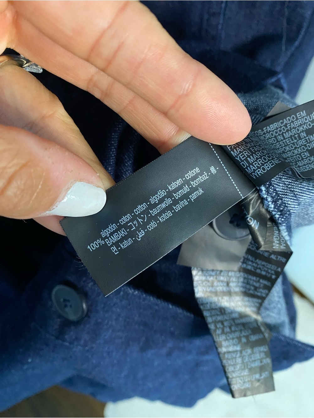 ZARA Dark Indigo Long Smocked Back Denim Jacket! 🌌 - Picture 11 of 11